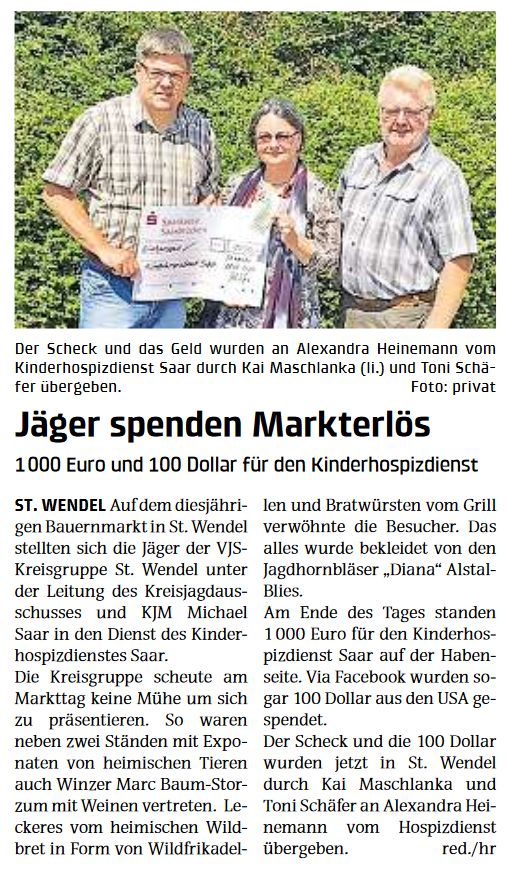 Auszug Wochenspiegel vom 18.07.2018 Auszug Wochenspiegel vom 18.07.2018